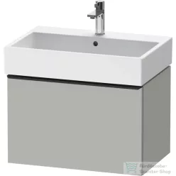   Duravit D-NEO 68,4x44,2 cm-es, 1 fiókos alsószekrény fekete fogantyúval 235070 mosdóhoz, matt betonszürke DE42720BD070000