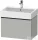Duravit D-NEO 68,4x44,2 cm-es, 1 fiókos alsószekrény fekete fogantyúval 235070 mosdóhoz, matt betonszürke DE42720BD070000