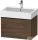 Duravit D-NEO 68,4x44,2 cm-es, 1 fiókos alsószekrény fekete fogantyúval 235070 mosdóhoz, matt sötét dió DE42720BD210000