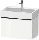 Duravit D-NEO 68,4x44,2 cm-es, 1 fiókos alsószekrény fekete fogantyúval 235070 mosdóhoz, fényes fehér DE42720BD220000