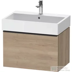   Duravit D-NEO 68,4x44,2 cm-es, 1 fiókos alsószekrény fekete fogantyúval 235070 mosdóhoz, márványos tölgy DE42720BD550000