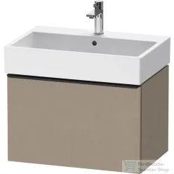  Duravit D-NEO 68,4x44,2 cm-es, 1 fiókos alsószekrény fekete fogantyúval 235070 mosdóhoz, matt len DE42720BD750000