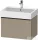 Duravit D-NEO 68,4x44,2 cm-es, 1 fiókos alsószekrény fekete fogantyúval 235070 mosdóhoz, matt len DE42720BD750000