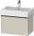 Duravit D-NEO 68,4x44,2 cm-es, 1 fiókos alsószekrény fekete fogantyúval 235070 mosdóhoz, matt taupe DE42720BD910000