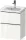 Duravit D-NEO 48,4x37,2 cm-es, 2 fiókos fali szekrény króm fogantyúval 074250XXX mosdóhoz, fényes fehér DE4350010220000