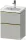 Duravit D-NEO 48,4x37,2 cm-es, 2 fiókos fali szekrény polírozott arany színű fogantyúval 074250XXX mosdóhoz, matt betonszürke DE4350034070000
