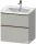 Duravit D-NEO 63,4x45,2 cm-es, 2 fiókos alsószekrény csiszolt bronz színű fogantyúval, mosdó és csaptelep nélkül, matt betonszürke DE4354004070000