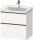 Duravit D-NEO 63,4x45,2 cm-es, 2 fiókos alsószekrény csiszolt bronz színű fogantyúval, mosdó és csaptelep nélkül, matt fehér DE4354004180000