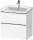 Duravit D-NEO 63,4x45,2 cm-es, 2 fiókos alsószekrény króm színű fogantyúval, mosdó és csaptelep nélkül, matt fehér DE4354010180000