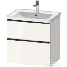   Duravit D-NEO 634x452 mm-es 2 fiókos függesztett szekrény 236765XXX mosdóhoz,White High Gloss Decor DE435402222