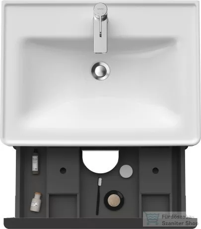 Duravit D-NEO 634x452 mm-es 2 fiókos függesztett szekrény 236765XXX mosdóhoz,White High Gloss Decor DE435402222