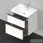 Duravit D-NEO 634x452 mm-es 2 fiókos függesztett szekrény 236765XXX mosdóhoz,White High Gloss Decor DE435402222