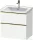 Duravit D-NEO 63,4x45,2 cm-es, 2 fiókos alsószekrény polírozott arany színű fogantyúval, mosdó és csaptelep nélkül, matt fehér DE4354034180000
