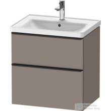   Duravit D-NEO 634x452 mm-es 2 fiókos függesztett szekrény 236765XXX mosdóhoz,Basalt Matt Decor DE435404343