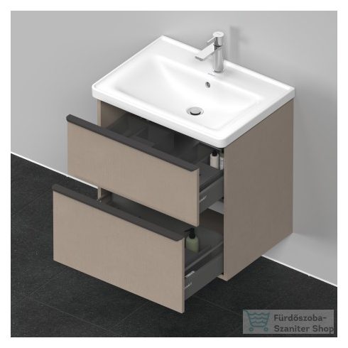 Duravit D-NEO 634x452 mm-es 2 fiókos függesztett szekrény 236765XXX mosdóhoz,Linen Decor DE435407575