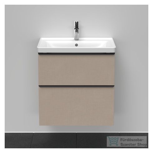 Duravit D-NEO 634x452 mm-es 2 fiókos függesztett szekrény 236765XXX mosdóhoz,Linen Decor DE435407575