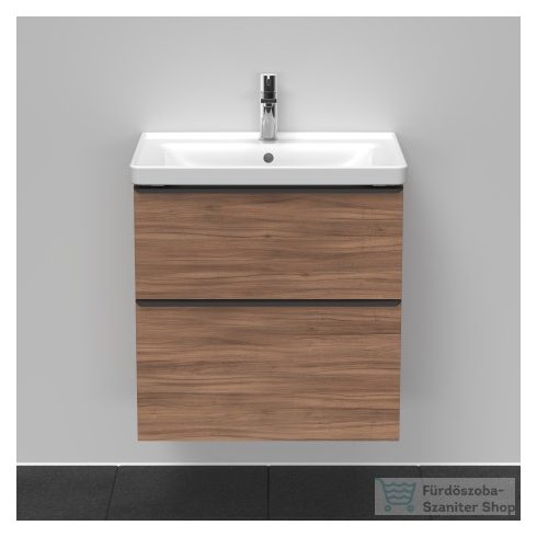 Duravit D-NEO 634x452 mm-es 2 fiókos függesztett szekrény 236765XXX mosdóhoz,Natural Walnut Decor DE435407979