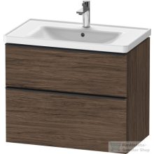   Duravit D-NEO 634x452 mm-es 2 fiókos függesztett szekrény 236780XXX mosdóhoz,Walnut Dark Decor DE435502121