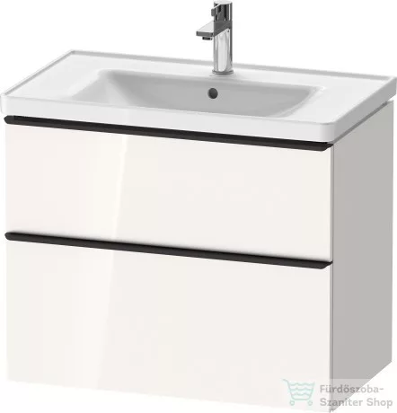Duravit D-NEO 634x452 mm-es 2 fiókos függesztett szekrény 236780XXX mosdóhoz,White High Gloss Decor DE435502222