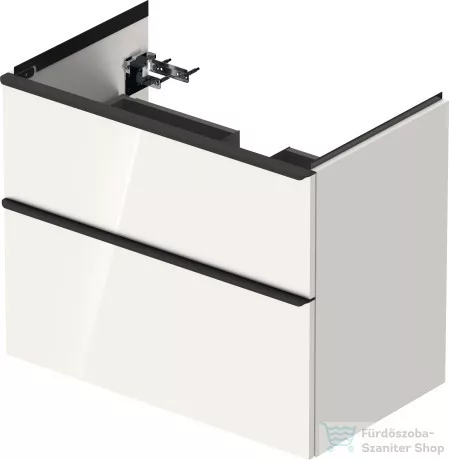 Duravit D-NEO 634x452 mm-es 2 fiókos függesztett szekrény 236780XXX mosdóhoz,White High Gloss Decor DE435502222