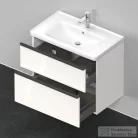 Duravit D-NEO 634x452 mm-es 2 fiókos függesztett szekrény 236780XXX mosdóhoz,White High Gloss Decor DE435502222