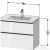 Duravit D-NEO 634x452 mm-es 2 fiókos függesztett szekrény 236780XXX mosdóhoz,Oak Terra DE435503535