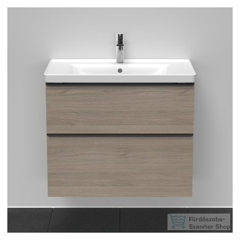 Duravit D-NEO 634x452 mm-es 2 fiókos függesztett szekrény 236780XXX mosdóhoz,Oak Terra DE435503535
