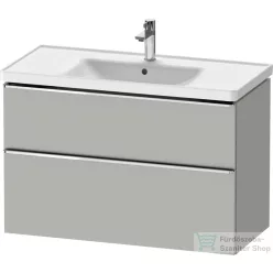   Duravit D-NEO 98,4x45,2 cm-es, 2 fiókos alsószekrény króm fogantyúval 236710 mosdóhoz, matt betonszürke DE4356010070000