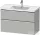 Duravit D-NEO 98,4x45,2 cm-es, 2 fiókos alsószekrény króm fogantyúval 236710 mosdóhoz, matt betonszürke DE4356010070000