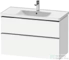Duravit D-NEO 98,4x45,2 cm-es, 2 fiókos alsószekrény króm fogantyúval 236710 mosdóhoz, matt fehér DE4356010180000
