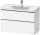 Duravit D-NEO 98,4x45,2 cm-es, 2 fiókos alsószekrény króm fogantyúval 236710 mosdóhoz, matt fehér DE4356010180000