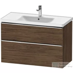   Duravit D-NEO 98,4x45,2 cm-es, 2 fiókos alsószekrény króm fogantyúval 236710 mosdóhoz, matt sötét dió DE4356010210000