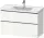 Duravit D-NEO 98,4x45,2 cm-es, 2 fiókos alsószekrény króm fogantyúval 236710 mosdóhoz, fényes fehér DE4356010220000