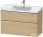 Duravit D-NEO 98,4x45,2 cm-es, 2 fiókos alsószekrény króm fogantyúval 236710 mosdóhoz, natúr tölgy DE4356010300000