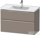 Duravit D-NEO 98,4x45,2 cm-es, 2 fiókos alsószekrény króm fogantyúval 236710 mosdóhoz, matt bazalt DE4356010430000
