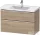 Duravit D-NEO 98,4x45,2 cm-es, 2 fiókos alsószekrény króm fogantyúval 236710 mosdóhoz, márványos tölgy DE4356010550000