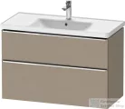 Duravit D-NEO 98,4x45,2 cm-es, 2 fiókos alsószekrény króm fogantyúval 236710 mosdóhoz, matt len DE4356010750000
