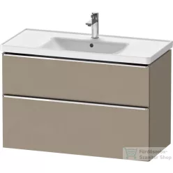   Duravit D-NEO 98,4x45,2 cm-es, 2 fiókos alsószekrény króm fogantyúval 236710 mosdóhoz, matt len DE4356010750000