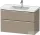 Duravit D-NEO 98,4x45,2 cm-es, 2 fiókos alsószekrény króm fogantyúval 236710 mosdóhoz, matt len DE4356010750000