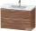 Duravit D-NEO 98,4x45,2 cm-es, 2 fiókos alsószekrény króm fogantyúval 236710 mosdóhoz, matt dió DE4356010790000