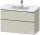 Duravit D-NEO 98,4x45,2 cm-es, 2 fiókos alsószekrény króm fogantyúval 236710 mosdóhoz, matt taupe DE4356010910000