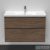 Duravit D-NEO 984x452 mm-es 2 fiókos függesztett szekrény 236710XXX mosdóhoz,Walnut Dark Decor DE435602121