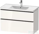 Duravit D-NEO 984x452 mm-es 2 fiókos függesztett szekrény 236710XXX mosdóhoz,White High Gloss Decor DE435602222