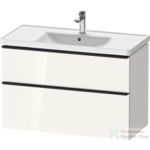   Duravit D-NEO 984x452 mm-es 2 fiókos függesztett szekrény 236710XXX mosdóhoz,White High Gloss Decor DE435602222