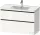 Duravit D-NEO 984x452 mm-es 2 fiókos függesztett szekrény 236710XXX mosdóhoz,White High Gloss Decor DE435602222