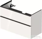 Duravit D-NEO 984x452 mm-es 2 fiókos függesztett szekrény 236710XXX mosdóhoz,White High Gloss Decor DE435602222