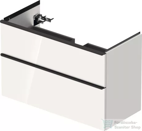Duravit D-NEO 984x452 mm-es 2 fiókos függesztett szekrény 236710XXX mosdóhoz,White High Gloss Decor DE435602222