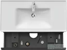 Duravit D-NEO 984x452 mm-es 2 fiókos függesztett szekrény 236710XXX mosdóhoz,White High Gloss Decor DE435602222