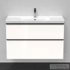 Duravit D-NEO 984x452 mm-es 2 fiókos függesztett szekrény 236710XXX mosdóhoz,White High Gloss Decor DE435602222