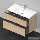 Duravit D-NEO 984x452 mm-es 2 fiókos függesztett szekrény 236710XXX mosdóhoz,Natural Oak DE435603030